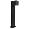 Borne de Jardin Noire 50cm IP54 pour Ampoule GU10 - SILUMEN