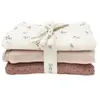 Babyshower Lot de 3 langes Roseberry (70 x 70 cm)