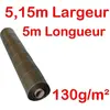 130g/m2 Toile Bache de paillage tissée Marron Anti-Mauvaises Herbes La...