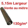 Vente au mètre Largeur 5,15m 130g/m2 Toile Bache de paillage marron ti...