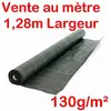 Vente au mètre / Largeur 1,28m Toile Bache de paillage tissée Anti-Mau...