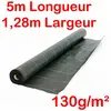 Toile Bache de paillage tissée - Anti-Mauvaises Herbes - 130g/m2 - Lar...