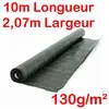 130g/m2 Toile Bache de paillage tissée Anti-Mauvaises Herbes Largeur 2...