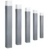 Borne LED Extérieure 80cm - SILUMEN - Gris - IP54 Aluminium - Pack de 5