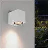 SILAMP Applique Murale Blanche led Rectangulaire IP44 pour Ampoules GU1