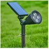 Spot à piquer led Solaire pour Jardin 1.5W 6V dc Vert Silamp