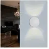 Applique Murale Blanche LED Double Faisceaux IP54 6W - SILAMP