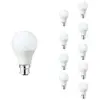 Ampoule LED B22 9W 220V A60 - SILAMP - Blanc Neutre - Pack de 10