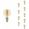 SILAMP Ampoule led E14 Filament 4W G45 (Pack de 10) - Blanc Chaud 2300K