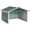 Abri tondeuse robot - DILWE - 92x97x63 cm - Acier galvanisé - Couleur verte - Assemblage requis
