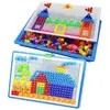 FYDUN 296PCS Jeu de construction de puzzle en clou de champignons colo...