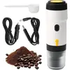 LAMPESECOENERGIE Machine À Café Portable,Cafetière Espresso Portable Pour Camping, Non Scellée, Electrique, 3-En-1, Cafetière Polie Pour La Maiso