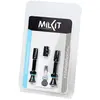 Milkit Lot de valves de vélo sans chambre à air de 75 mm avec noyau de valve intégré sans fuite