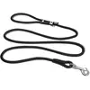 Curli Stretch Comfort Leash Zwart - Hondenriem - 180x1 cm Rond Nylon Ø 10 Mm