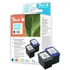 Peach Multi Pack - Pack de 2 - haute capacité - noir, couleur (cyan, magenta, jaune) - compatible - remanufacturé - cartouche d'encre (alternative pour : HP 22XL, HP 21XL) - pour HP Deskjet F2149, F2179, F2210, F2224, F2240, F2288, F2290, F375; Officej
