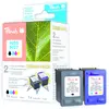 Peach Combi-Pack H56/H57 - Pack de 2 - noir, couleur (cyan, magenta, jaune) - compatible - cartouche d'encre (alternative pour : HP 56, HP 57) - pour HP Deskjet 450, 55XX; Officejet 6110; Photosmart 7150, 7350, 7550; psc 21XX, 2210