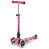 Trottinette 3 roues enfants Mini Micro Deluxe Rose pliable LED
