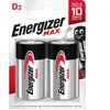 Energizer - Lot Piles Alcalines MAX D/LR20 - x2