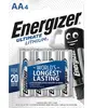 Energizer Ultimate Lithium Mignon - AA LR 6 - 1,5V - 1x4 stuks