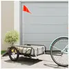 Remorque pour vélo TBEST - Noir - 126x63x34 cm - Capacité de charge ma...