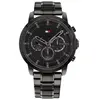Tommy Hilfiger Montre Noir Multi-Cadrans Hommes Jameson 1791795