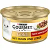 12x85g Les Noisettes Gourmet Gold poulet, foie - Pâtée pour chat