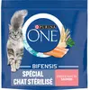 PURINA ONE Croquettes saumon - Spécial chat stérilisé - 1.5 kg