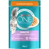 Lot PURINA ONE pour chat - 13 x 85 g Sensitive poulet, carottes