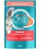 Lot PURINA ONE pour chat - 13 x 85 g Sterilised saumon, carottes
