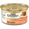 12x85g Recettes raffinées Gourmet Gold, saumon - Pâtée pour chat
