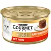 12x85g Recettes raffinées Gourmet Gold, boeuf - Pâtée pour chat