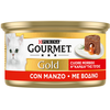 24 x 85 g Gourmet Gold Coeur fondant Boeuf Nourriture humide pour chat