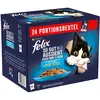 Felix Lot de 24 sachets de 85 g de nourriture humide pour chat en gelée