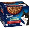 20x85g Felix Sensations Crunchy Crumbles + 2x40g de pépites sélection ...