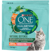Purina One Dua Nature Au Saumon Avec de La Spiruline Croquettes pour Chat, 1,4kg