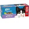 44 x 85 g Felix Original Mix en gelée (saumon, thon, boeuf, poulet) nourriture humide pour chat