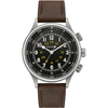 Montre - BULOVA - 96A245 - Mécanique - Noir - Cuir Marron