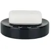 Spirella TUBE Porte savon Grès - 2,6x11x11 cm - Noir