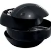 Spirella Boîte de Rangement en Forme de Boule Polystyrol Noir