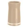 SYDNEY Gobelet salle de bain - 12x7x7cm - Beige