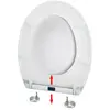 SPIRELLA Abattant Wc Thermo Dur Easy Clip Blanc - Charnières Inox
