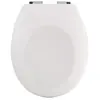 Abattant WC - SPIRELLA - Thermo Dur NEELA Blanc Mat - Charnières ABS Chromé