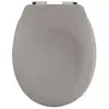 SPIRELLA Abattant Wc Thermo Dur Neela Taupe Mat - Charnières Abs Chromé