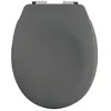 Abattant WC - SPIRELLA - Thermo Dur NEELA - Gris Mat - Charnières ABS Chromé