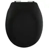 Abattant WC Thermo Dur NEELA Noir Mat - Charnières ABS Chromé - SPIRELLA