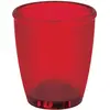 Spirella Gobelet salle de bain - TORONTO - Rouge - Polystyrène - 9,5x8,5x8,5 cm