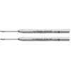 Caran d'Ache Goliath Lot de 2 cartouches pour stylo à bille Pointe moyenne Noir