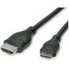 Roline câble hdmi +eth.,a-c, m m, 0.8m 11.04.5568