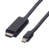 VALUE Mini DisplayPort Cable, Mini DP-UHDTV, M/M, zwart, 3 m