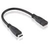 ROLINE USB 3.2 Gen 2 kabel, C-C, M/F, zwart, 0,15 m